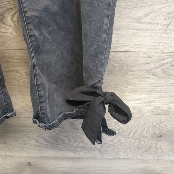 Lane Bryant Kick Tie Stretchy Ankle Jeans Women's Plus Size 28 - Picture 4 of 8